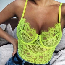 NewAsia Lace Jumpsuit Women 2019 Summer Spaghetti Straps Backless Sexy Bodysuit See Through Hollow Out Mesh Rompers Body Mujer