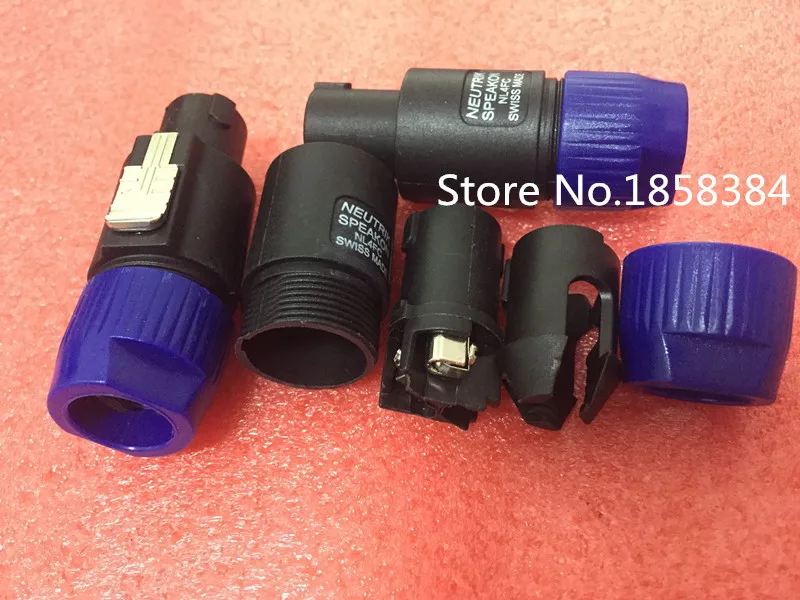 20Pcs High Quality Speakon 4 Pin Male Plug Compatible Audio Cable Connector New