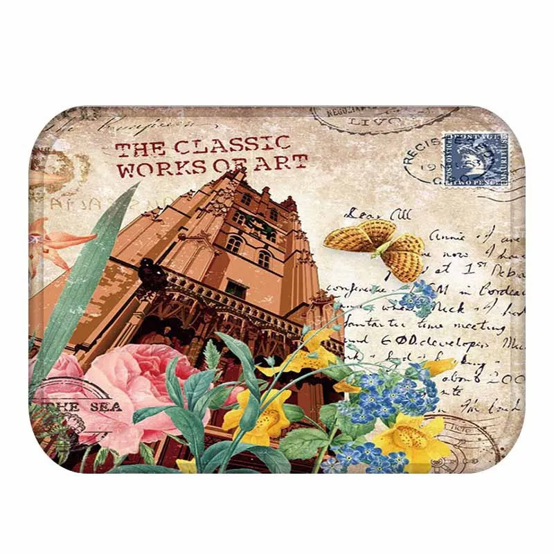 Floor Mat Carpet Doormat Polyester PVC Rectangle Tropical Plant Non-slip Decoration Bathroom Hallway Door Coffe Table Rug Floor Mat Carpet Doormat Polyester PVC Rectangle Tropical Plant Non-slip Decoration Bathroom Hallway Door Coffe Table Rug