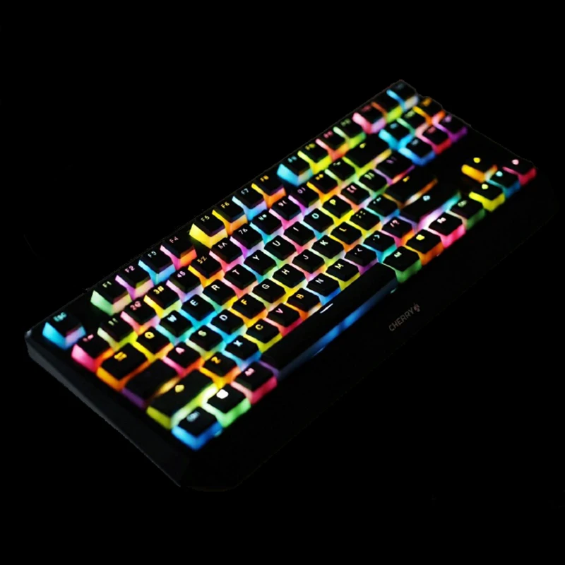 JKDK pudding pbt doubleshot keycap oem задний светильник механическая клавиатура молочно белый