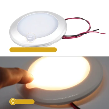 

Car Ceiling Light 95mm IP67 Waterproof Brightness Adjustable Roof Top Round Lamp For Boat RV Led Parts