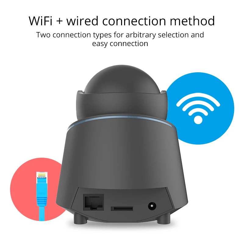 ATFMI T8 WIFI Wireless IP Camera Home Security Camera Baby/Shop Monitor with Two-way Audio Motion DetectionServeillance Camera