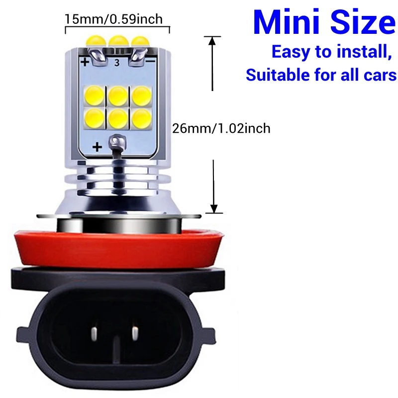 2 шт. H8 H11 H10 H16 PSX24W 9006 HB4 9005 HB3 PY24W P13W 1800LM CREE чип светодиодный лампы автомобиля анти-туман светильник Авто дневные ходовые огни лампы белого и желтого цвета