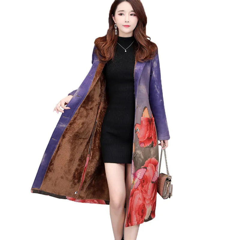 

Winter Women Jackets Print parkas 2018 New Thicken Cotton Coat Women Fashion National style Large Size 5XL Outerwear Women N566