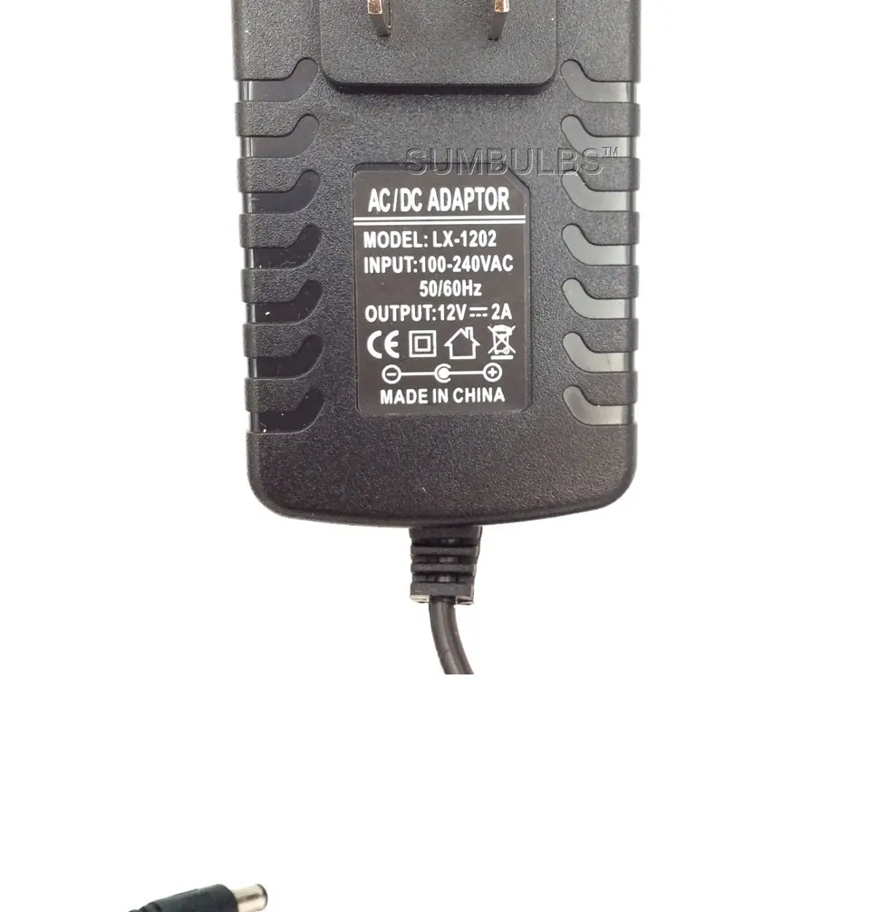 DC LED Power Supply Charger Transformer Adapter  110V 220V to 12V For LED Strip EU US AU UK Cord Plug Sock (7)