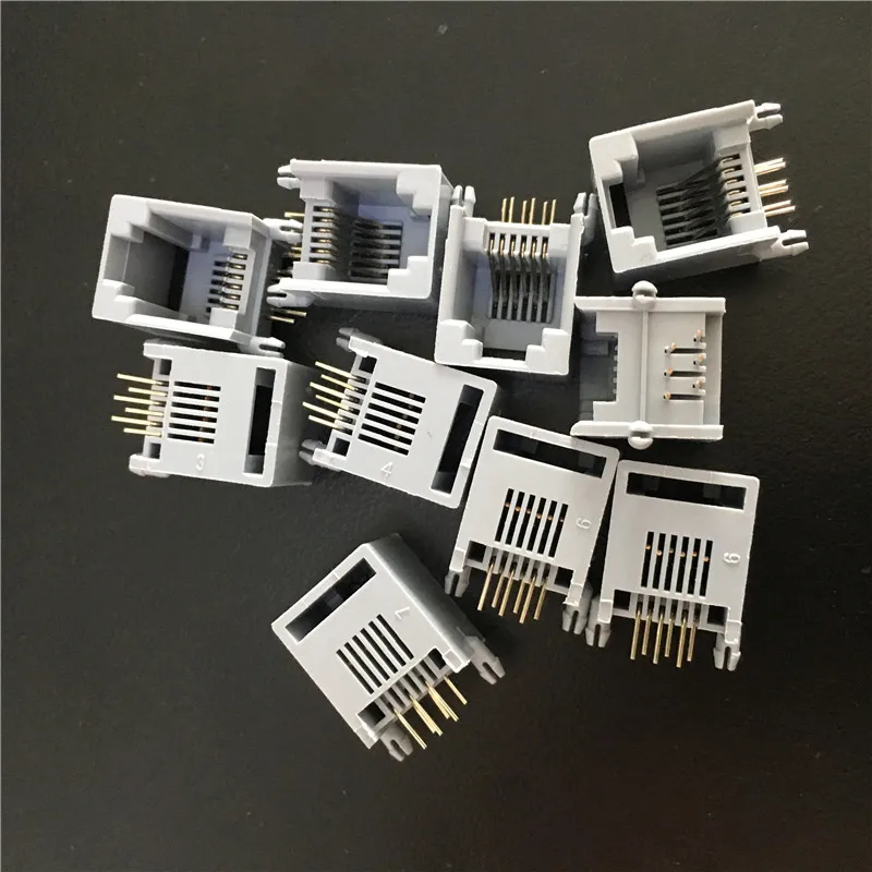 10 قطعة YT2038Y rj12 6p6c rj11 مقبس الهاتف 90 درجة 6pin كريستال أنثى المقبس موصل جودة عالية للبيع 10 قطعة YT2038Y rj12 6p6c rj11 مقبس الهاتف 90 درجة 6pin كريستال أنثى المقبس موصل جودة عالية للبيع