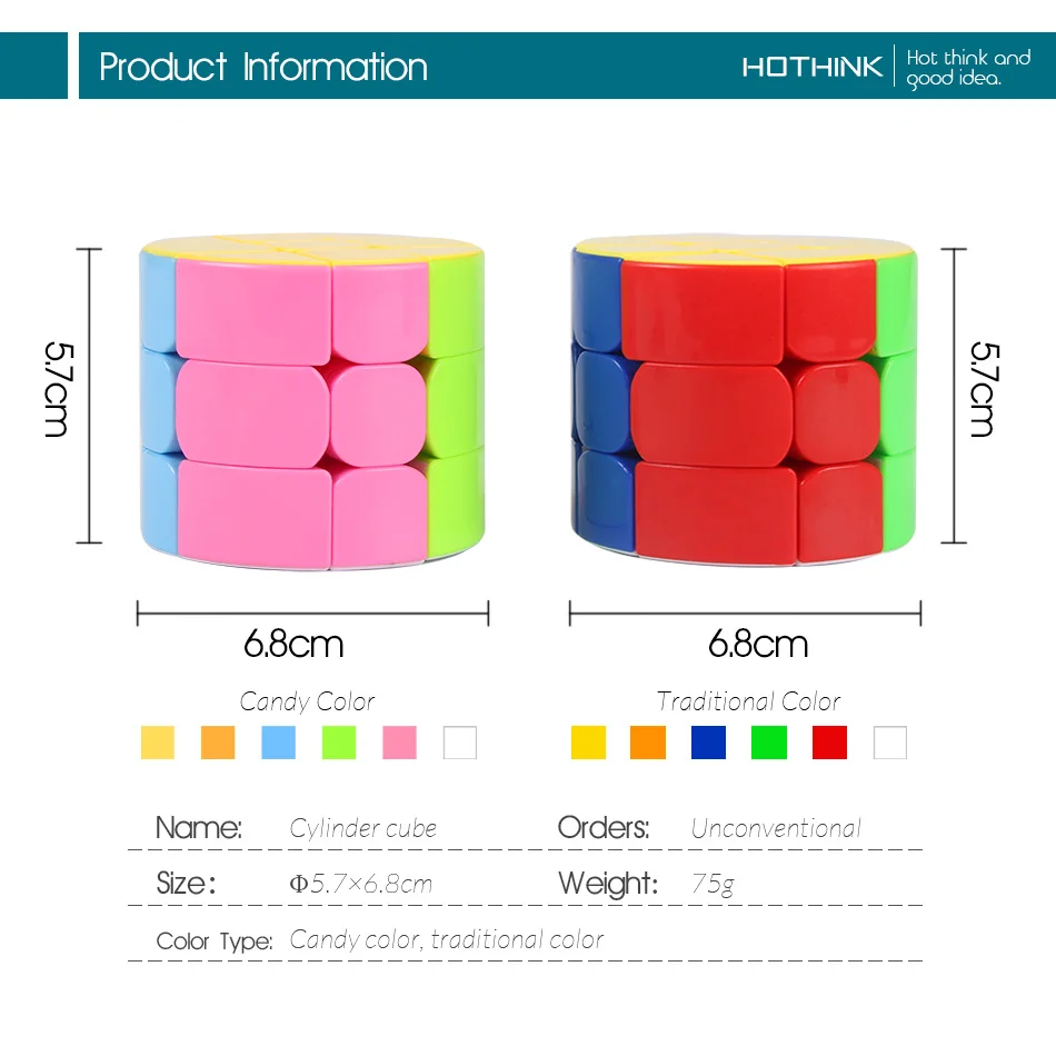 HOTHINK 3x4x3 заказ восьмиугольный цилиндр волшебный куб для детей подарок