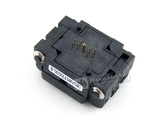 08QN65T33030 QFN8 MLP8 MLF8 QFN Plastronics IC Test Socket Programming Adapter  2 Sides 3*3mm 0.65mm Pitch