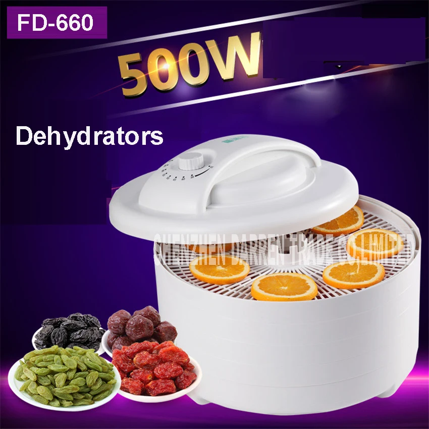 500W FD 660 Home Food Dehydrator Fruit Vegetable Herb Meat Drying