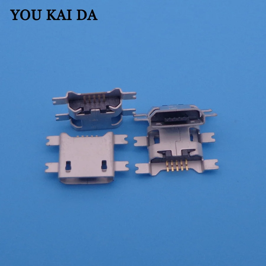 100 шт. 1 27 4SMD Micro USB 5P гнездовые разъемы SMD для Samsung Anroid телефонные Разъемы |