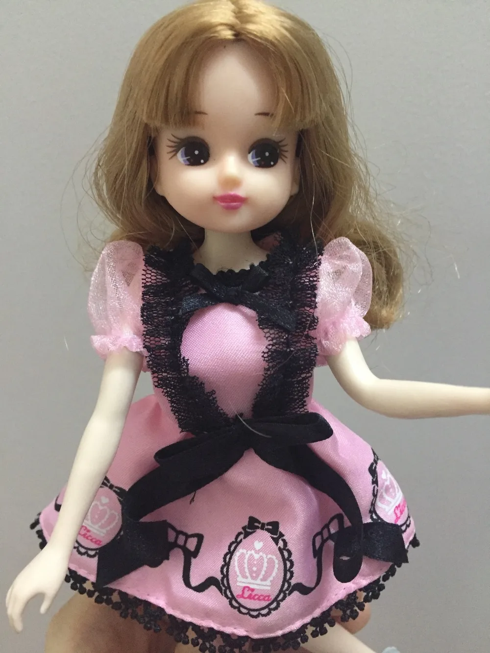 Новое поступление пластиковая кукла licca 1/6(голова+ тело+ платье+ обувь