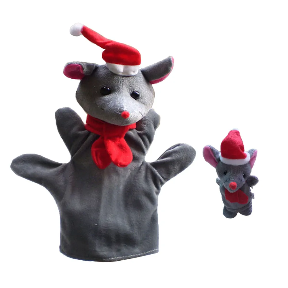 HIINST шт. 2 шт. Рождество мягкие животные ручной Палец Кукольный для маленьких детей плюшевые мягкие игрушки игрушечные лошадки куклы MJ1107 - Цвет: H