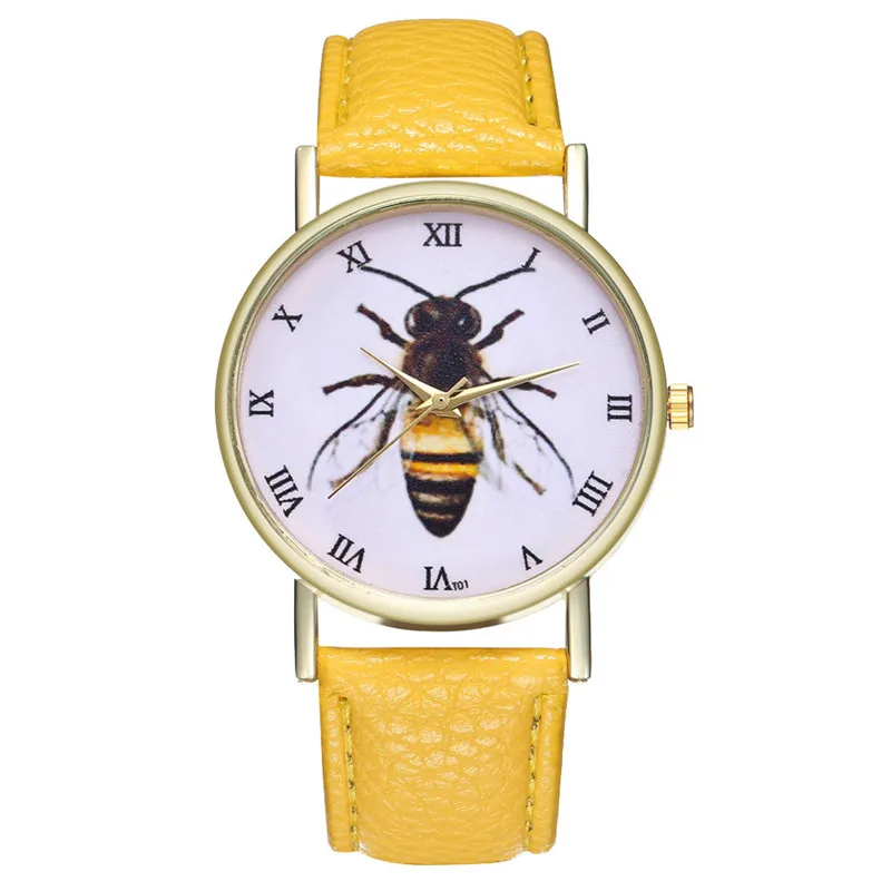 Horloge Dames Лучшие Продавцы минимализм креативный тренд Ретро часы пчелы насекомые женские часы Cuckoo Kol Saatie@ 50