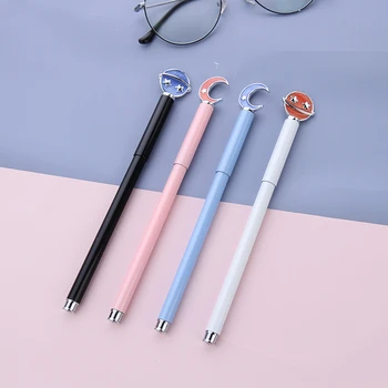 

High Quality Metal Ballpoint Pen 0.5Blue/Black ink Star Pattern Stereoscopi Ball pen For Business Writing Office School Supplies