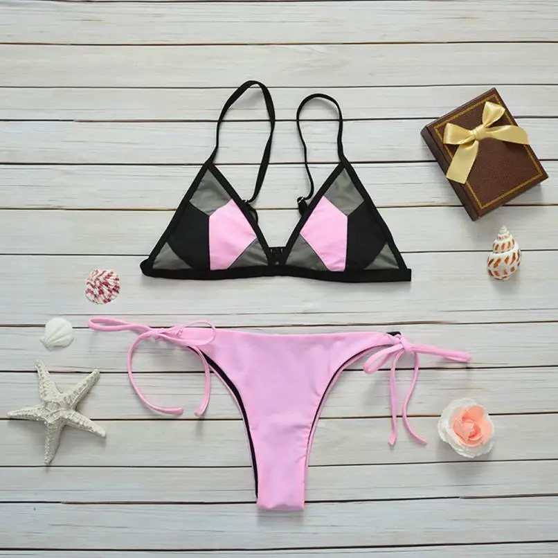 

Wholesale Newest Bikini 1 Set Push-up Padded Bra Swimsuit Enchanting Bathing Sexy Women Good-looking Floral Swimwear Suits