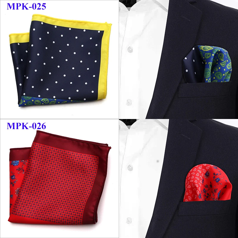 Tailor Smith новый дизайнер карман квадратный принтованное из микрофибры Пейсли Проверено мода платок в горошек Пейсли Цветочный Stye Ханки