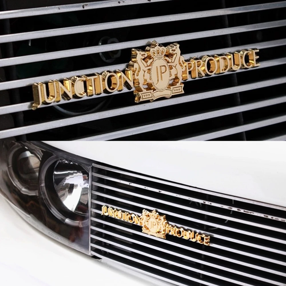 Chrome Metal Junction Produce JP Luxury VIP JDM Car Grill Grille Emblem Badge