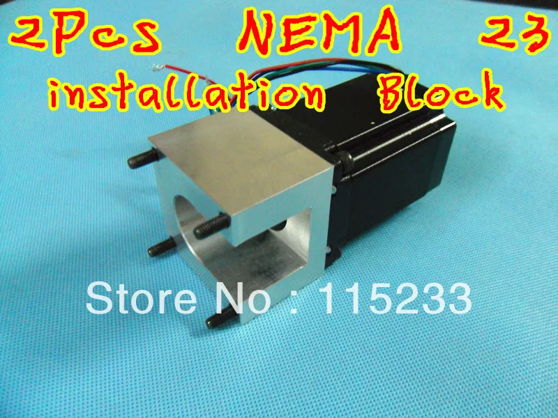 

Stepping motor 2pcs NEMA 23 mounts bracket, the installation Block