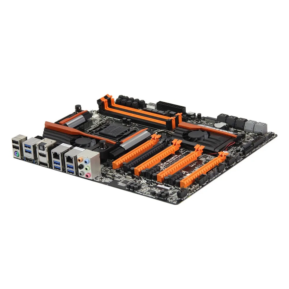 Оригинальная б/у настольная Материнская плата Gigabyte GA-Z87X-OC Force Z87 LGA 1150 Core i7/i5/i3 DDR3 32G SATA3 E-ATX