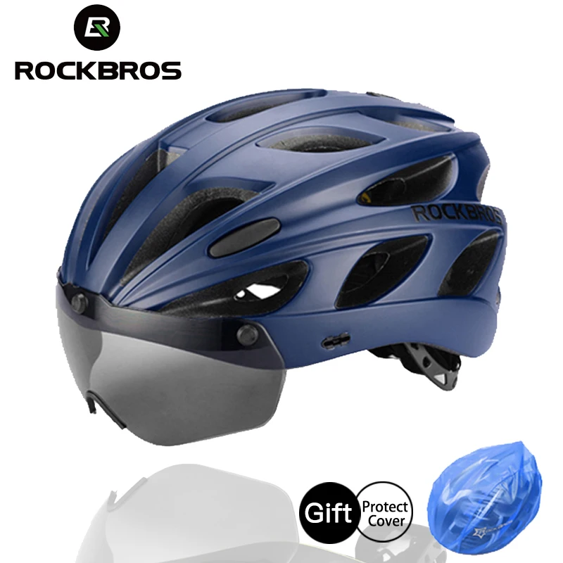ROCKBROS универсальные велосипедные шлемы сверхлегкие Магнитные очки MTB горные