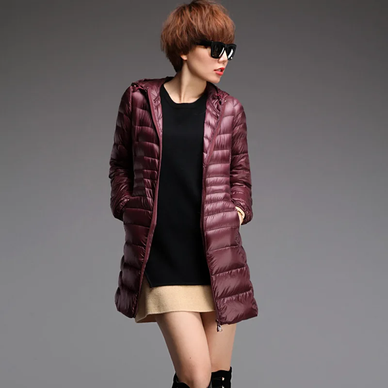 Vers Marque Outwear Veste De Hiver léger gold Bon Canard Au Blanc rose Red Duvet Le wine Chaud Mode Parka A12 Black Ultra Longue Femmes Élégante Red Coton Bas PuTwkZOilX