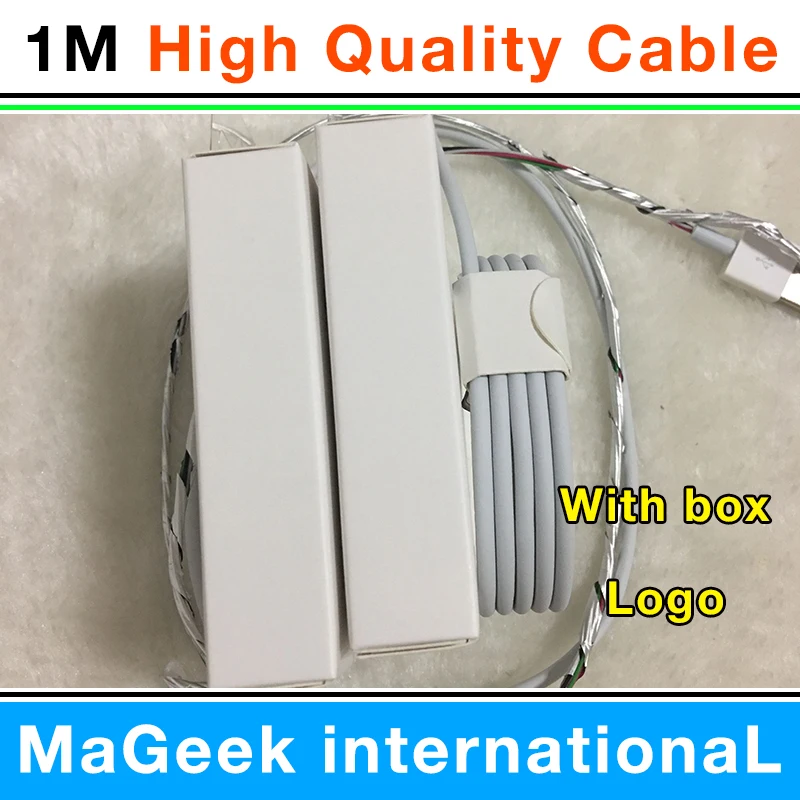 

1000pcs/lot 1m/3ft OD 3.0mm High Quality USB Data Charger usb Cable aluminum foil For iphone 6S 7 plus 8 X XR XS MAX with box