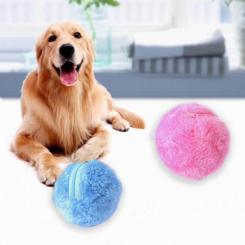 Practical Automatic Roller Ball For Pet Dog Cat Puppy Magic Roller Ball Toy Electric Chew Plush Floor Clean Toys