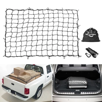MICTUNING 7'x5' Heavy Duty Bungee Cargo Net Stretch to 14'x10' Truck Bed Mesh 16pcs Carabiners for Loads Tighter Cargo Hitch
MICTUNING 7'x5' Heavy Duty Bungee Cargo Net Stretch to 14'x10' Truck Bed Mesh 16pcs Carabiners for Loads Tighter Cargo Hitch