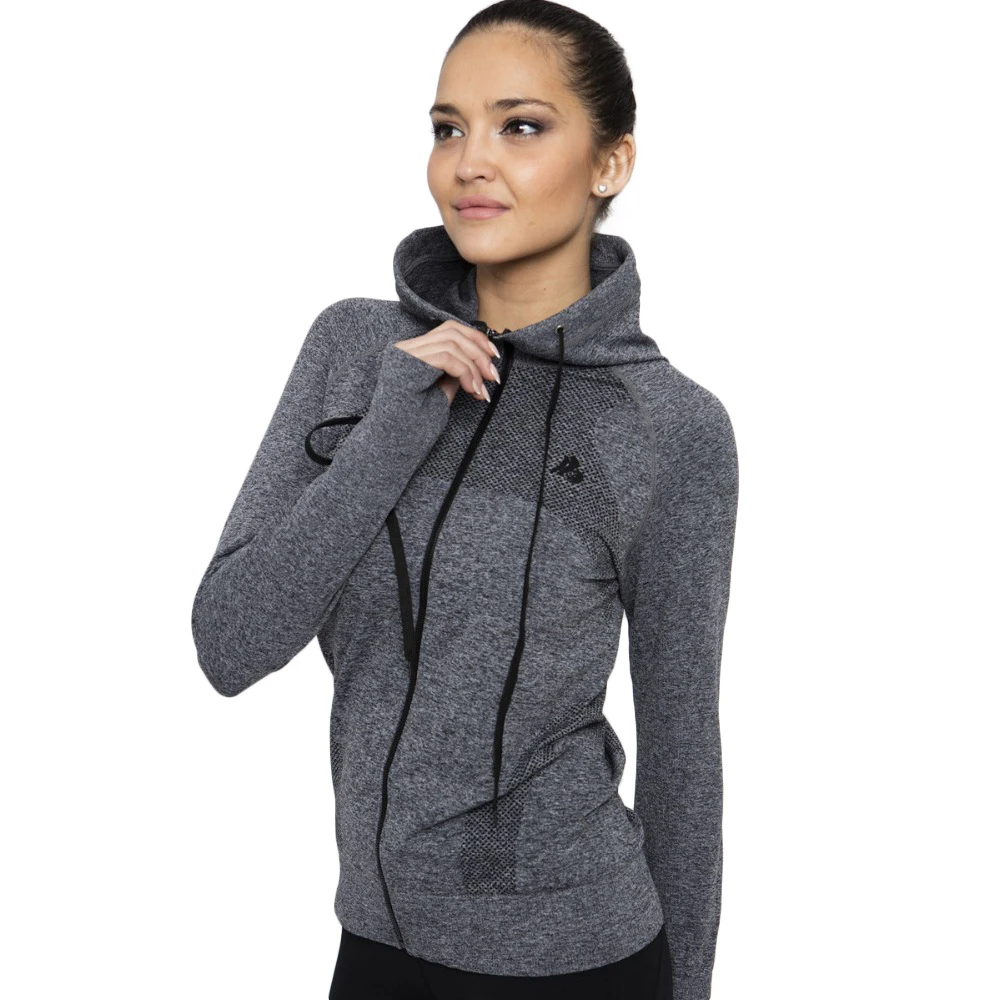 Women Hooded Yoga Sports Jackets for Running Long sleeved Coats Women