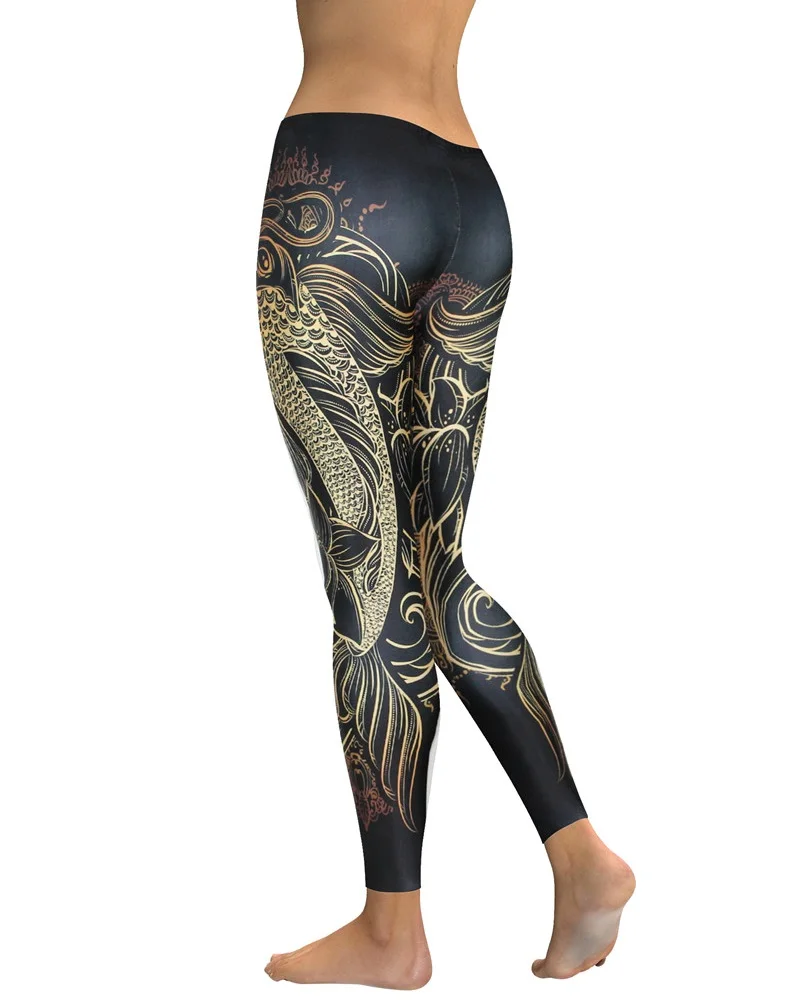 Gold fish lotus legging (4)