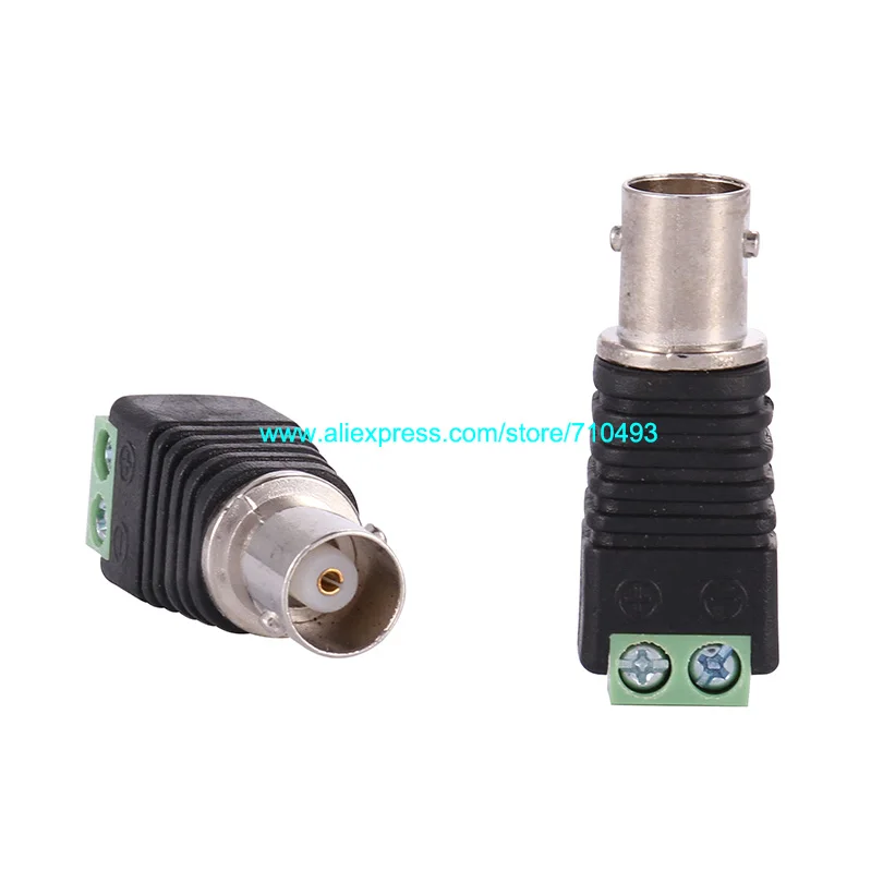 NEW 50X UTP CAT5 //6 to Coaxial BNC Connector CCTV Balun for CCTV Security Camera