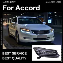 AKD автомобильный Стайлинг Головной фонарь для Accord светодиодный фонарь 2008-2012 динамический сигнал светодиодный DRL Hid головной фонарь Angel Eye Bi Xenon аксессуары