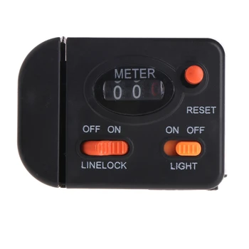 

Fishing Line Counter Clip On Rod Meter Gauge Depth Finder Digital Jigging 99.9m