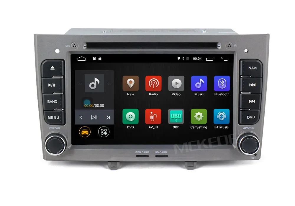 Top MEKEDE Android 7.1 2G RAM Special Car DVD Stereo Navigation for Peugeot 408 & 308 with GPS RDS 4G SWC Rearview Free 8GB Map card 16