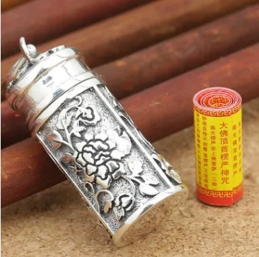 

925 silver pendants stupa dagoba Buddhism jewelry men pendant