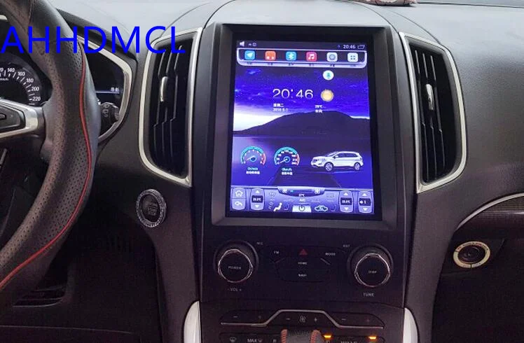 Автомобильный мультимедийный плеер PC PAD Tesla стиль плеер Android 7,1 gps для Ford Edge Авто кондиционер издание