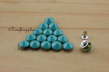 

rivets leather rivet bag clothing shoes Cone 100 sets 7 mm AT53i