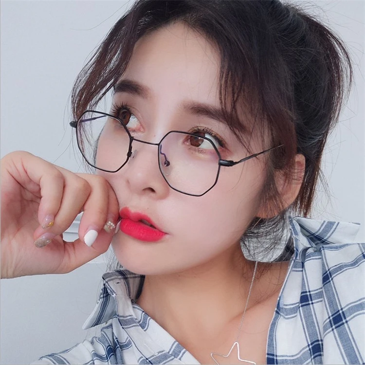 New Hexagonal Sunglasses Women Men classic  glass lenses Brand Designer Vintage Mirror Eyeglasses Oculos De Sol UVB Rays (4)