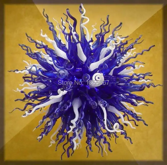 

Free Shipping Custom Stylish Modern Blue and White Cheap Crystal Chandelier