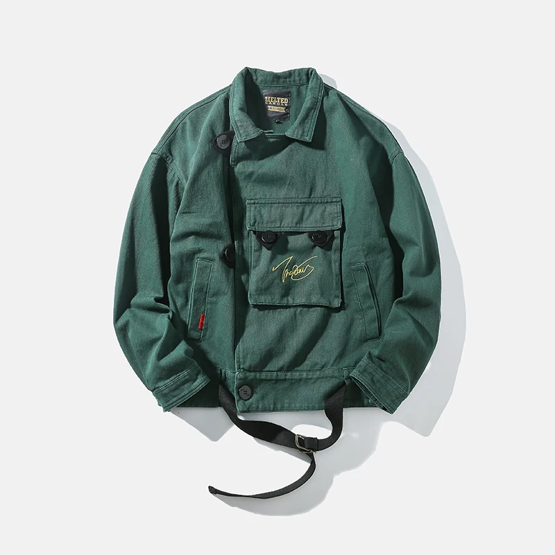 Men Vintage Fashion Streetwear Hip Hop Jacket Japan Street Cargo Coat Spring Autumn Outerwear Overcoat Autumn Big Pocket Men Vintage Fashion Streetwear Hip Hop Jacket Japan Street Cargo Coat Spring Autumn Outerwear Overcoat Autumn Big Pocket