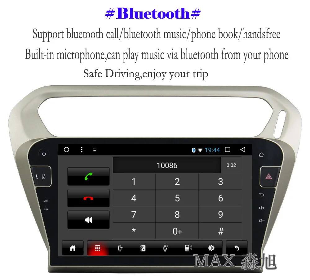 Perfect MAX Android 8.1 Car DVD Player for Peugeot 301 /Citroen Elysee 2014 2015 2016 Car Radio BT 3/4G WiFi SWC GPS Navigation System 8