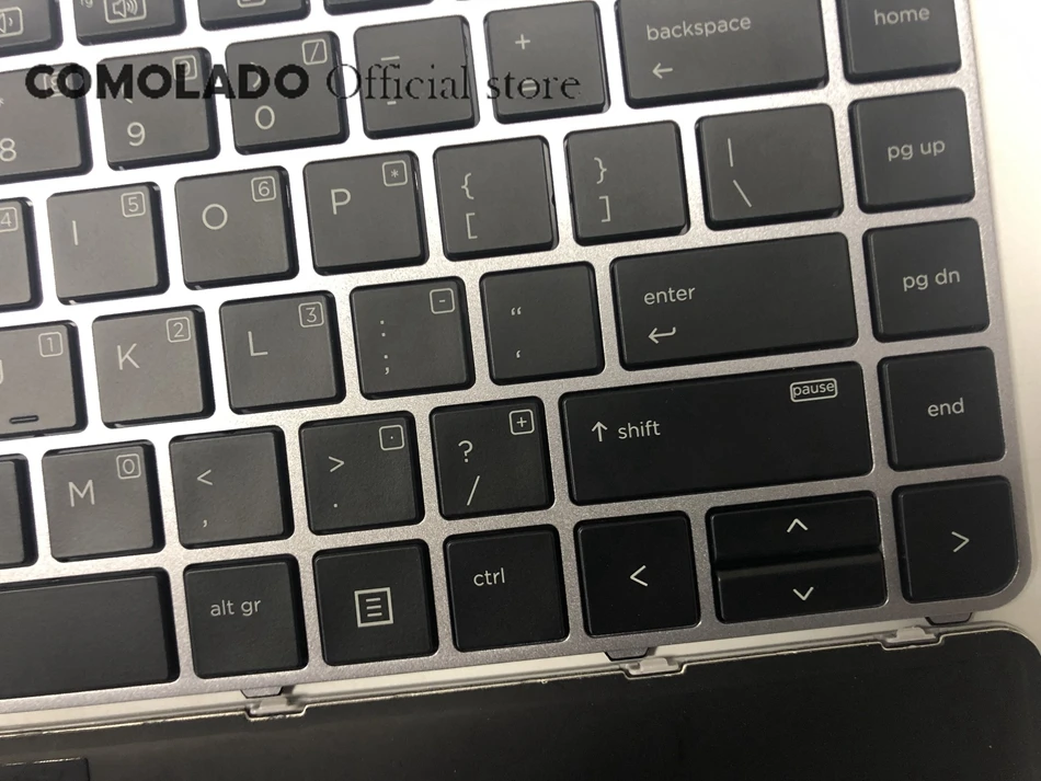 US laptop keyboard for HP for EliteBook Foilo 1040 G3 with backlit silver Frame 818252-B31 US Layout -2