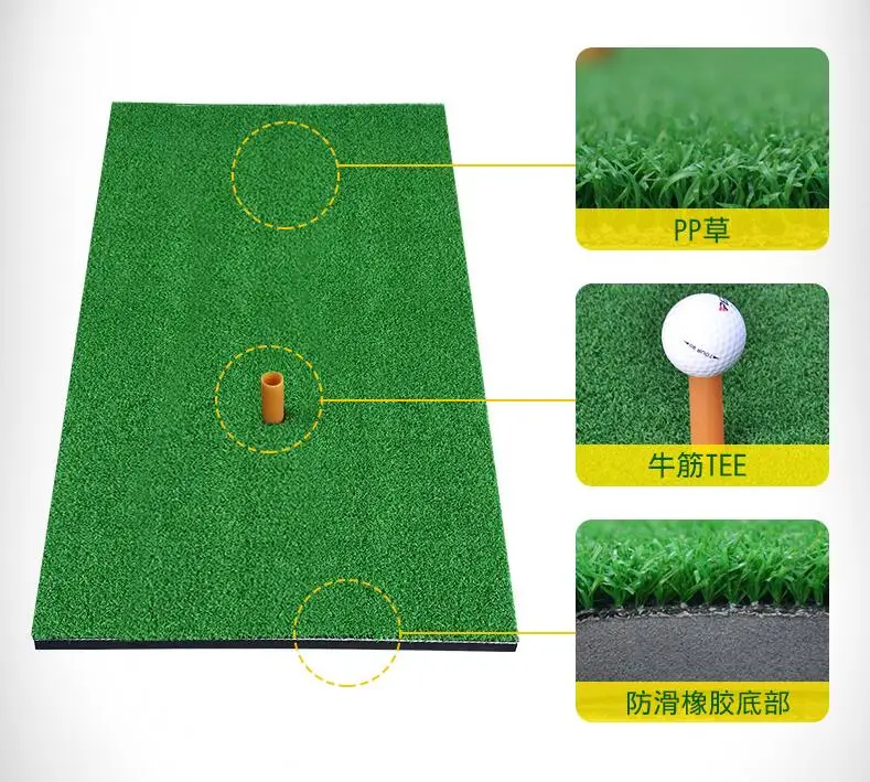 PGM حصيرة الجولف 12 ''x 24'' السكنية ممارسة ضرب حصيرة المطاط المحملة حامل