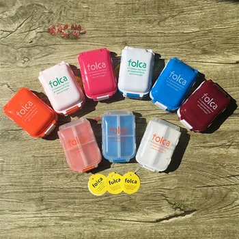 

by ems or dhl 200pcs hotsale Folding Vitamin Medicine Drug Pill Box Case Portable Container