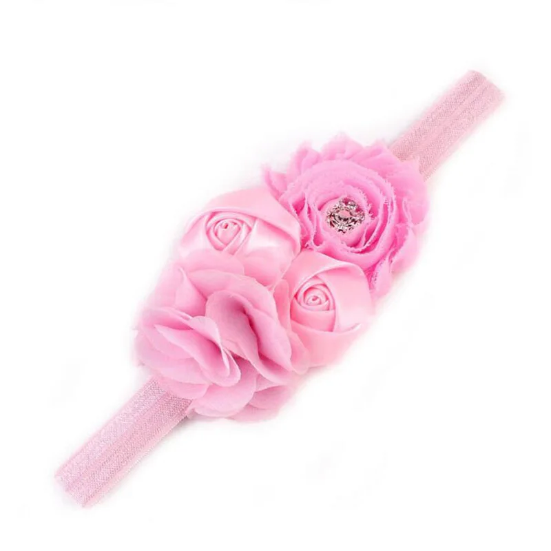Головная повязка для новорожденных детей с изображением Ветхого цветка роза цветы жемчужные стразы ободок на голову; Головные уборы аксессуары, ленты для волос 1 предмет
