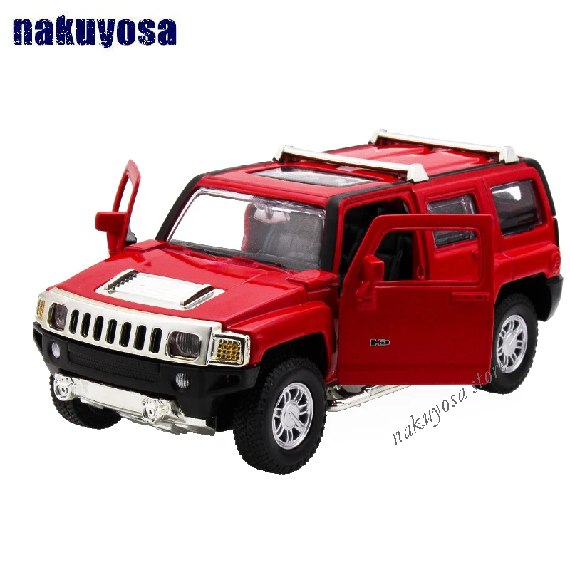 1/32 коллекционные литые MZ литые автомобили модель Hummer H3 Красный w светильник и звук откатные Автомобили Модель Игрушки для мальчиков подарки