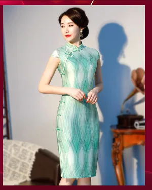 Sheng Coco фиолетовые платья Чонсам Длинные атласные Ципао фиолетовые Чонсам цифровая печать традиционное китайское платье большой размер 3XL