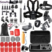 SnowHu for Gopro Accessories set for go pro hero 6 5 4 3 kit mount for xiaomi for yi 4k for eken h9 for SJCAM for SJ4000 GS02