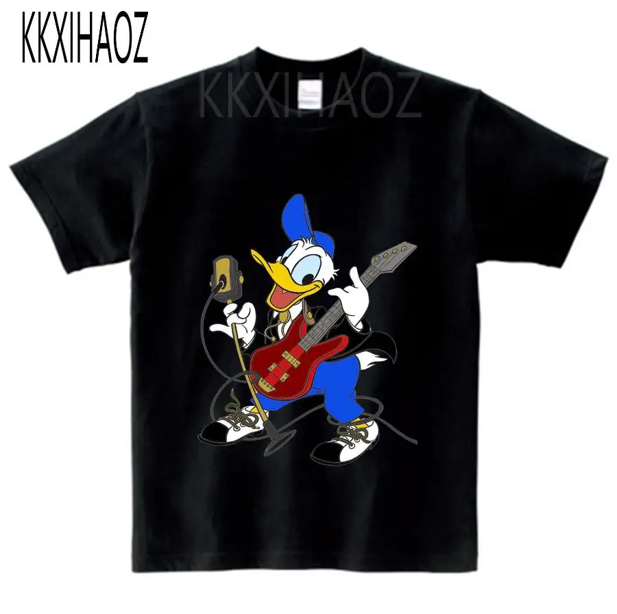 Детская футболка с Микки Маусом футболка с героями мультфильмов для мальчиков и девочек детские летние топы с короткими рукавами, Детская разноцветная одежда От 2 до 12 лет N - Цвет: black childreT-shirt