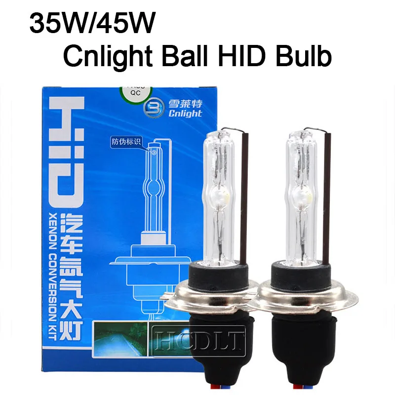HCDLT Original Cnlight HID Xenon H7 H1 H11 HB3 HB4 D2H Bulb 35W 45W 4300K 5000K 6000K Car Headlight Cnlight Straight Ball Bulb (9)